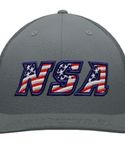 Deals 🛒 Pacific Headwear NSA Flag Series Graphite Flex Fit Hat: 404M-GR-F ⭐