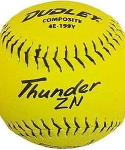 Buy 👏 Dudley NSA Thunder ZN ICON 12" 44/400 Composite Slowpitch Softballs: 4E-199Y 🔔