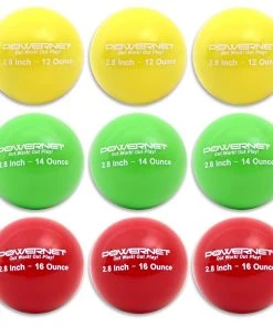 Deals ❤️ PowerNet 2.8" Weighted Hitting and Batting Progressive Training Balls (9 Pack): 1004-123 ✔️
