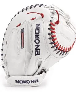 New 🔥 Nokona American KIP 32.5" Fastpitch Catcher's Mitt: A-V3250-WH ✨
