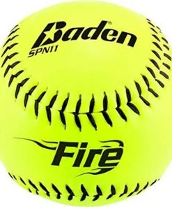 Cheap 🔥 Baden NSA Fire ICON 11" 44/400 Synthetic Slowpitch Softballs: SPN11 🌟