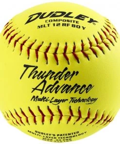 Discount 🌟 Dudley Non-Association Thunder Advance 12" 44/375 Composite Slowpitch Softballs: 43184Y 🌟